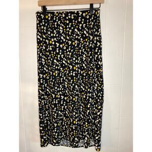 Daisy midi slip skirt floral 90's medium